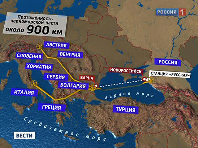 Турецкий поток на карте европы крупным планом