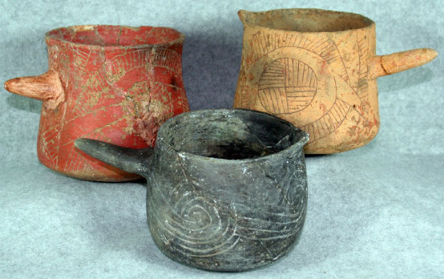 Чаши, обнаруженные в Кахокии (фото Linda Alexander/Illinois State Archaeological Survey).
