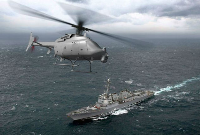 MQ-8C Fire Scout выглядит как обычный вертолёт, хотя на самом деле является беспилотником