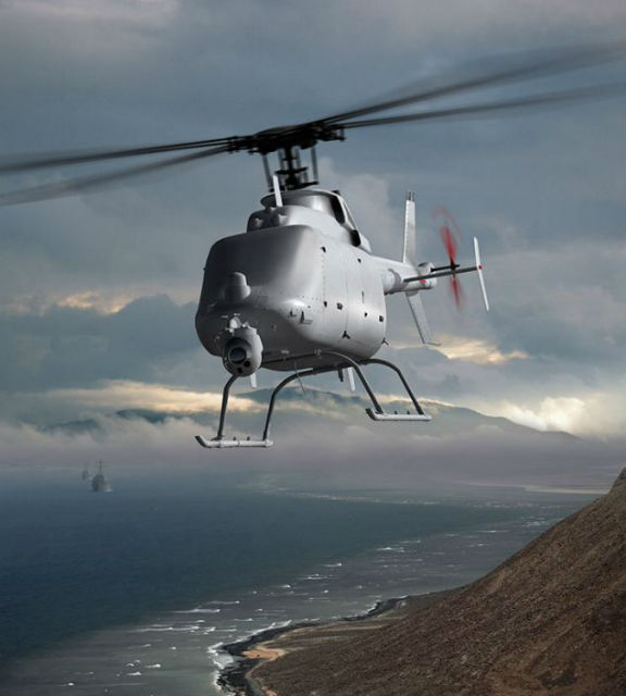 Беспилотник MQ-8C Fire Scout в действии