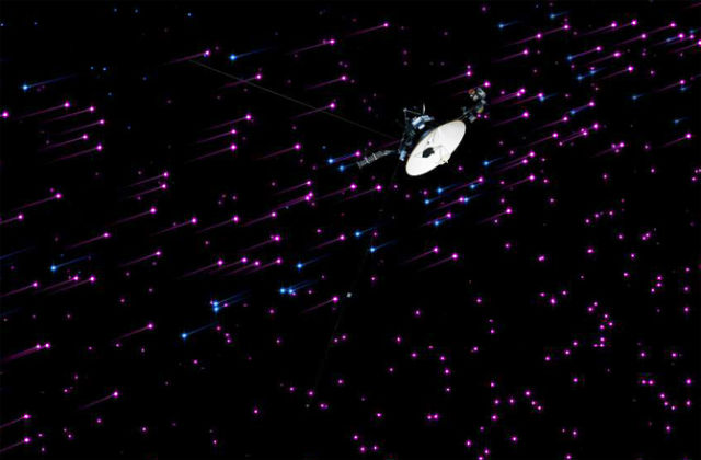Сигнал с Земли идёт до "Вояджера-1" около 17 часов (иллюстрация NASA/JPL-CALTECH).
