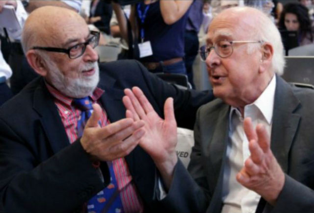 Франсуа Энглер и Питер Хиггс стали лауреатами Нобелевской премии по физике за теоретическое предсказание "частицы бога" (фото Denis Balbouse). 