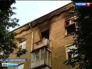 В пожаре в жилом доме на западе Москвы погибли два человека