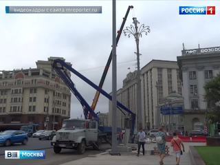 Завершается благоустройство Театрального проезда