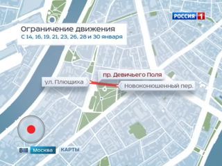 Движение по проезду Девичьего поля в Москве ограничат из-за репетиций парада