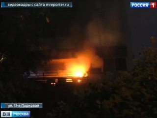 В пожаре в жилом доме на востоке Москвы пострадала пенсионерка