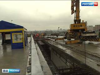 Строительство эстакады в районе Очаково-Матвеевское выходит на финишную прямую