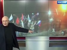 Ганапольский представил подлог - картинку не этого года, а прошлого, не митинга, а постановочной съемки ролика социальной рекламы
