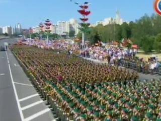В военном параде в Минске участвовали российские военнослужащие