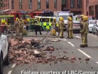 В Глазго взрывом обрушило стену ресторана
