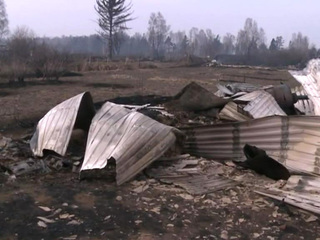 Пожары в Бурятии: дома уходят под землю