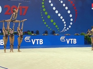 Сборная России по художественной гимнастике выиграла еще один комплект золотых медалей