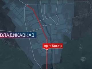 В центре Владикавказа неизвестные обстреляли автомобиль