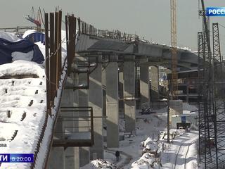 Строительство новой эстакады началось на северо-западе Москвы