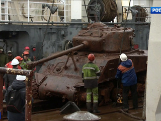 Американские танки, найденные в Баренцевом море, могут принять участие в Параде Победы
