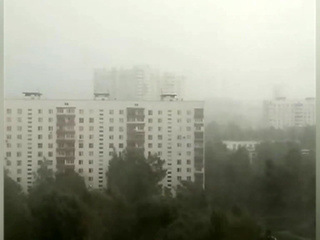 После температурного рекорда на Москву обрушился ливень