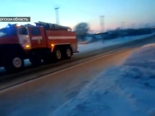 Пожарный поезд потушил пожар на заводе под Оренбургом