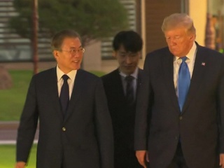 Сеул встретил Дональда Трампа акциями протеста