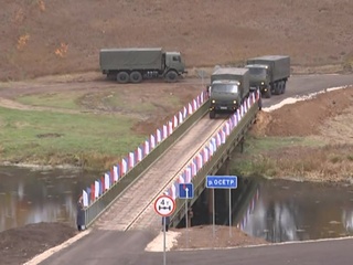 В Тульской области открыт новый мост, построенный армией