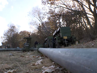 В Крыму военные завершают прокладку магистрального водопровода