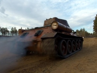 В Бурятии состоялись первые испытания реставрированного танка Победы Т-34