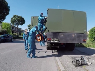 Российские военные помогают итальянским коллегам бороться с коронавирусом