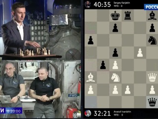 Космическая ничья: соперники с МКС заставили поволноваться шахматиста Сергея Карякина