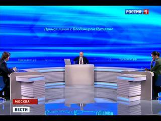 Владимир Путин в 12-й раз ответил на вопросы в прямом эфире