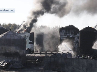 Пожар на нефтебазе под Киевом: в атмосферу попало множество отравляющих веществ